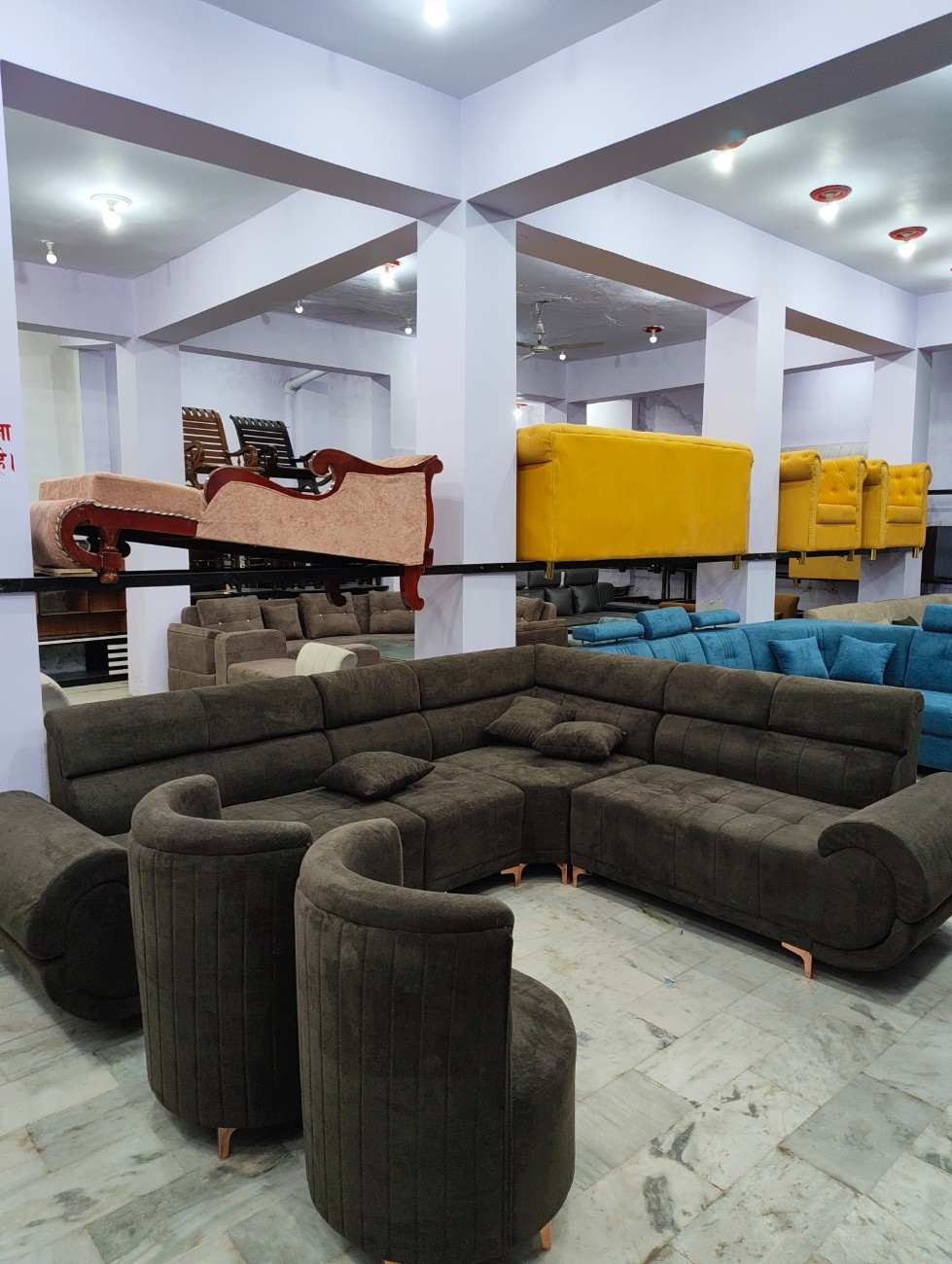 Classic 5-Seater Sofa Suite - Jain Furniture Ajmer